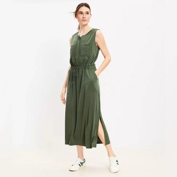 lou & grey sandwashed tank midi pocket dress Lou & Grey | Dresses | Nwt Lou Grey Sandwashed Tank Midi Pocket Dress